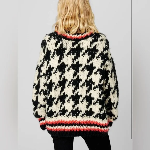 [BLANKNYC] Womens Houndstooth Pullover Knit Sweater - Picture 6 of 6